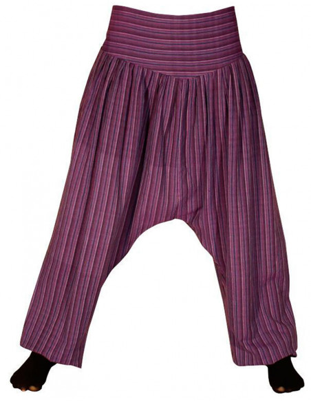 Lady cotton striped pant