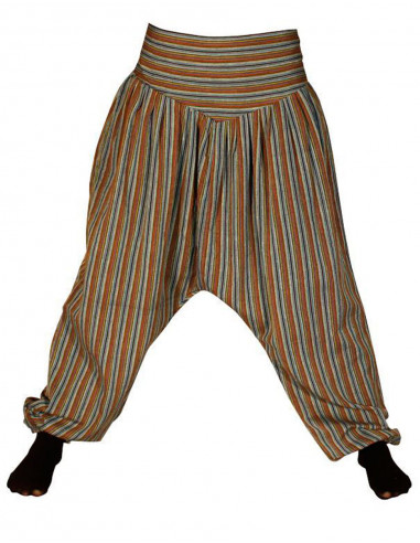 Lady cotton striped pant