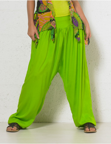 Sarouel uni viscose