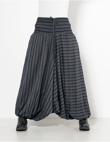 Sarouel népalais rayé mi-saison