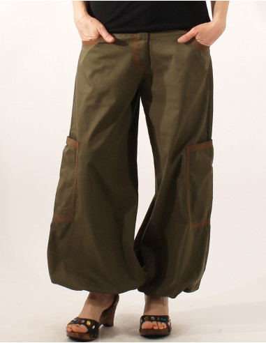 Cotton sarouel pants women