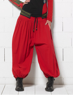 Pantalon femme bouffant et large