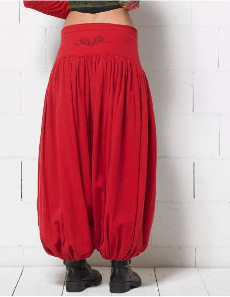 Pantalon femme bouffant et large