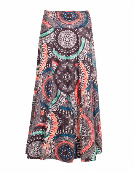 Jupe Longue Maille 95%Polyester 5%Elasth