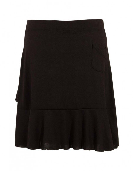 Knitted 95% polyester 5% elastane skirt with magic print