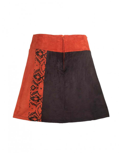 Mini jupe Suedine bicolore