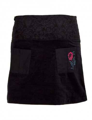 Jupe courte en velours