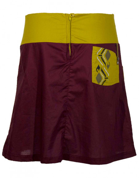 Cotton skirt aztec print