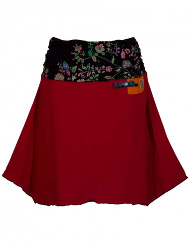 Knitted cotton skirt