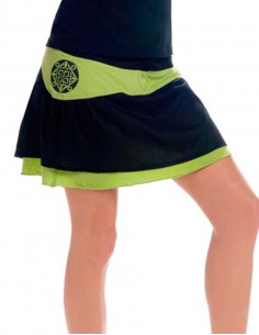 Minijupe Bicolore doublée 2