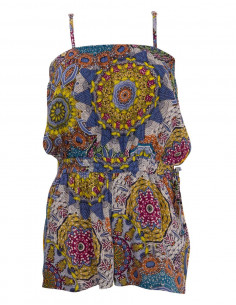 Combi Short Viscose Bretelles 2