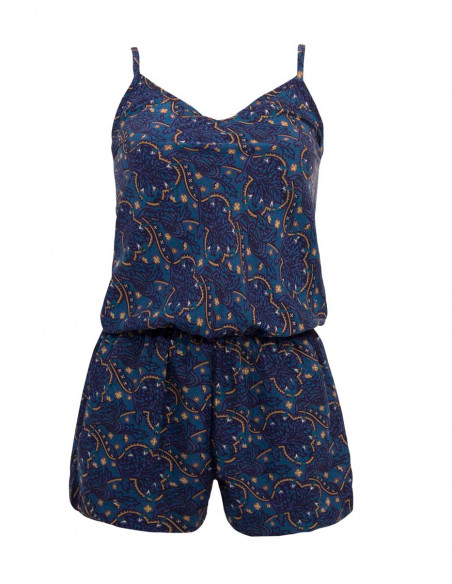 Combi Courte Polyester Bretelles Sari