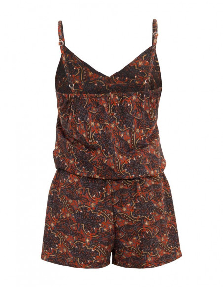 Combi Courte Polyester Bretelles Sari