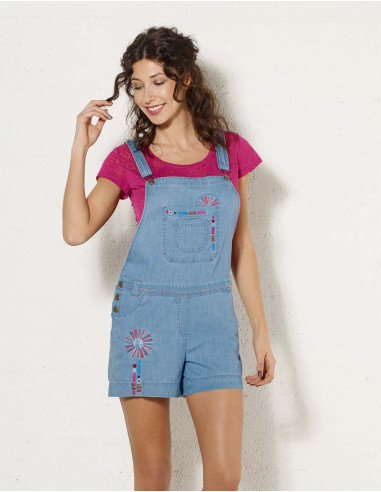 Combi Courte Coton Jean