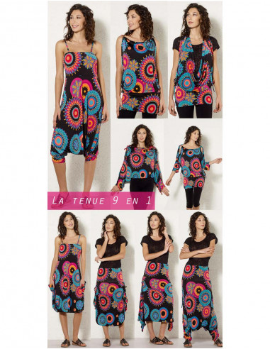 Combi 9/1 Maille 96% Polyester 4% Elasth