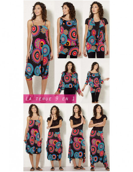 Combi 9/1 Maille 96% Polyester 4% Elasth