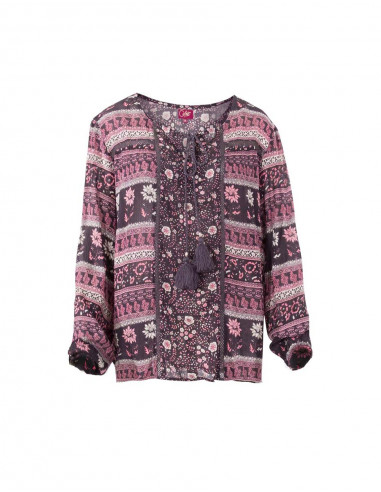 Chemiser Crepe De Viscose Manches Longue