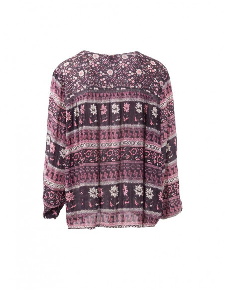 Chemiser Crepe De Viscose Manches Longue