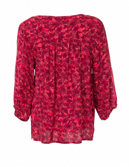 Chemisier Viscose Manches 3/4 Imprime Ca