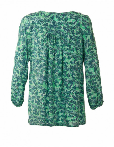Chemisier Viscose Manches 3/4 Imprime Ca