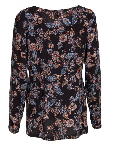 Chemisier Crepe De Viscose Manches Longues