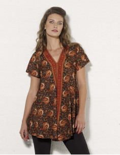 Printed sari polyester...