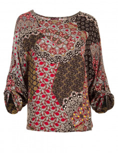Rayon blouse with cameleon print 2