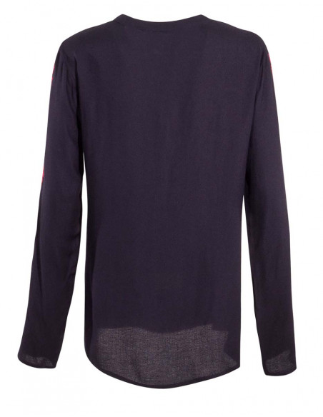 Chemisier Viscose Brode Mousse Crepe