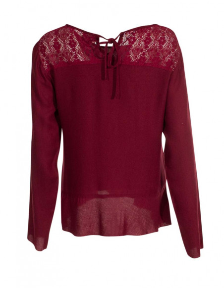 Rayon moss crepe embroidered blouse