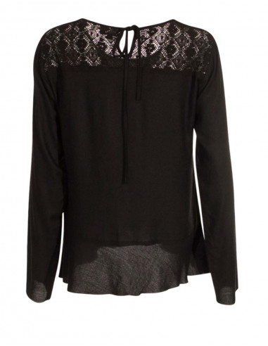 Rayon moss crepe embroidered blouse