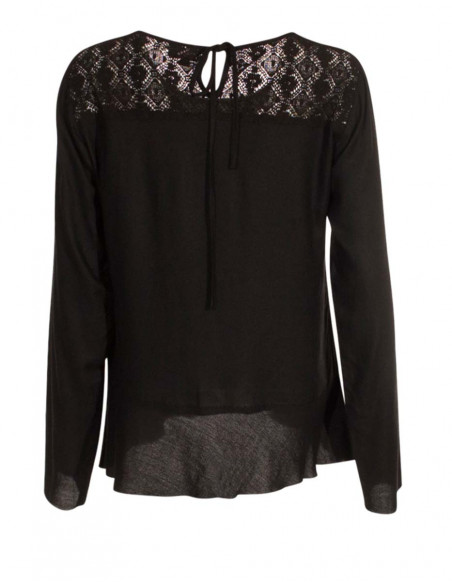 Rayon moss crepe embroidered blouse
