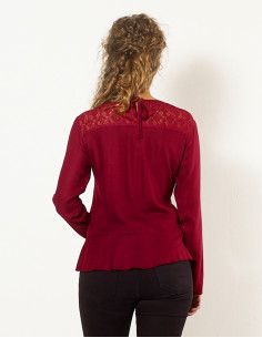 Chemisier Viscose Brode Mousse Crepe 2