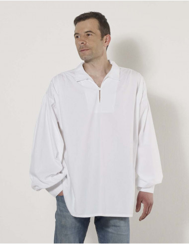 Cotton poplin gent blouse