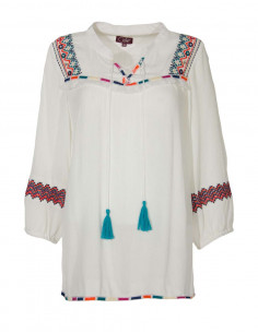 Rayon crepe blouse with 3/4 sleeves 2