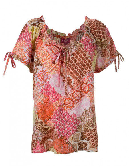 Chemisier Viscose Modal Manches Courtes