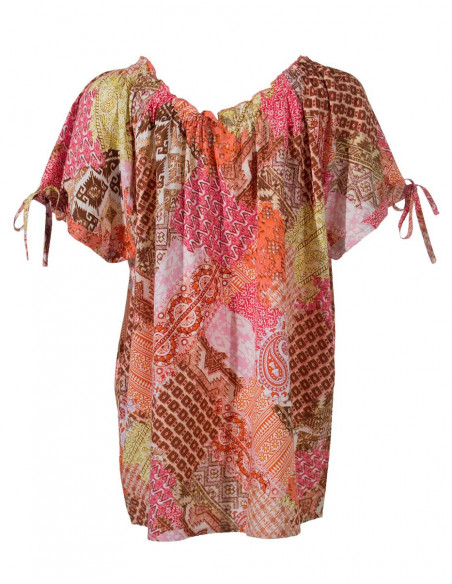 Chemisier Viscose Modal Manches Courtes