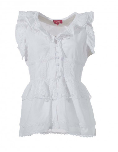 Chemisier Coton Dentelle