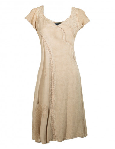 Robe Viscose Manches Georgette Sw