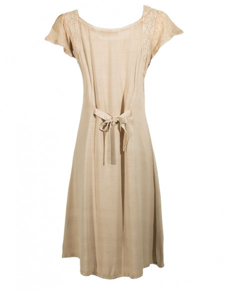 Robe Viscose Manches Georgette Sw