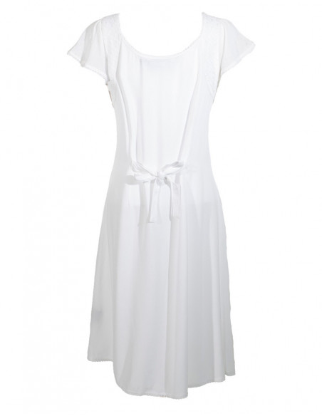 Robe Viscose Manches Georgette Sw