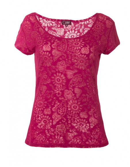 Tee Shirt 60% Coton 40% Polyester Devoré