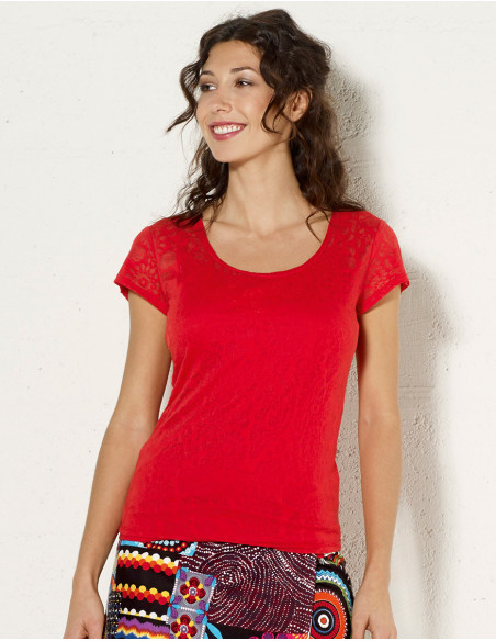 Tee Shirt 60% Coton 40% Polyester Devoré