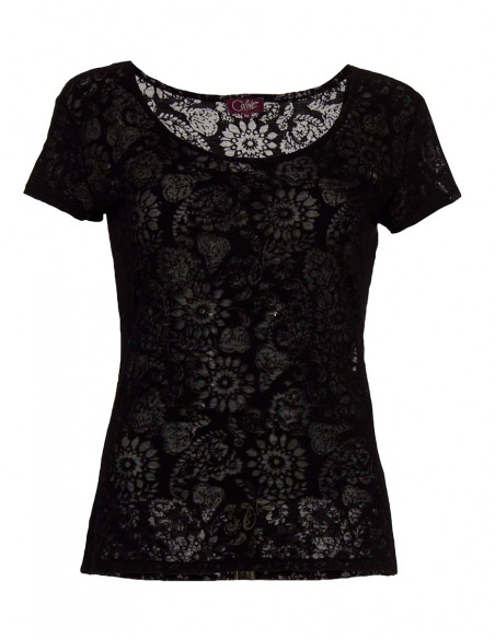 Tee Shirt 60% Coton 40% Polyester Devoré