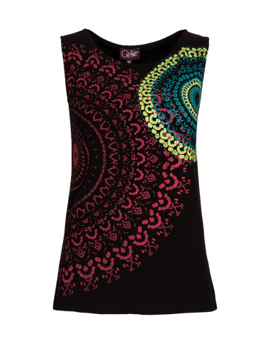 TShirt Coton Sans Manche Mandala