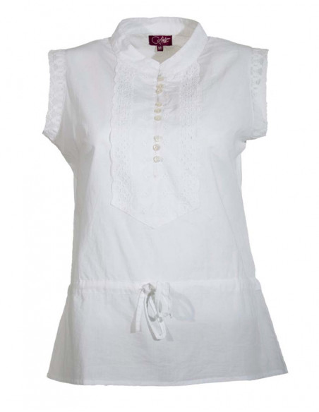 Cotton plain blouse