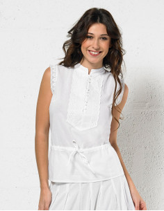 Cotton plain blouse 2