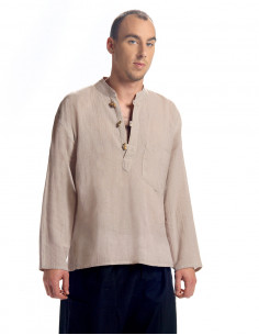 Cotton gent blouse with long sleeves 2