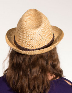 Chapeau Paille Beige Panama Tresse 2