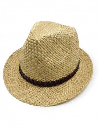 Chapeau Paille Beige Panama Tresse