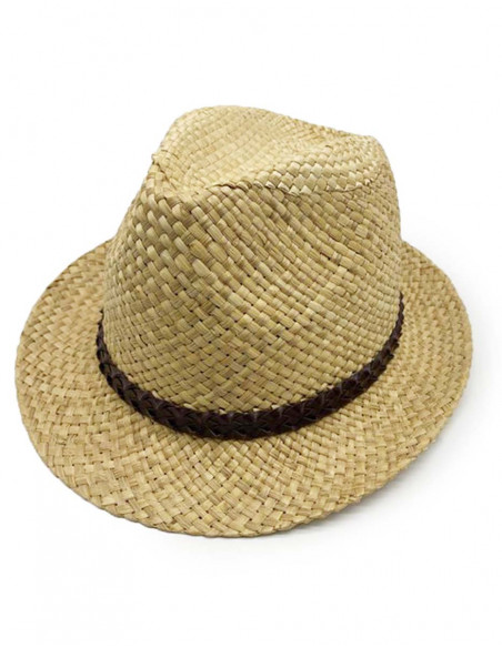 Chapeau Paille Beige Panama Tresse